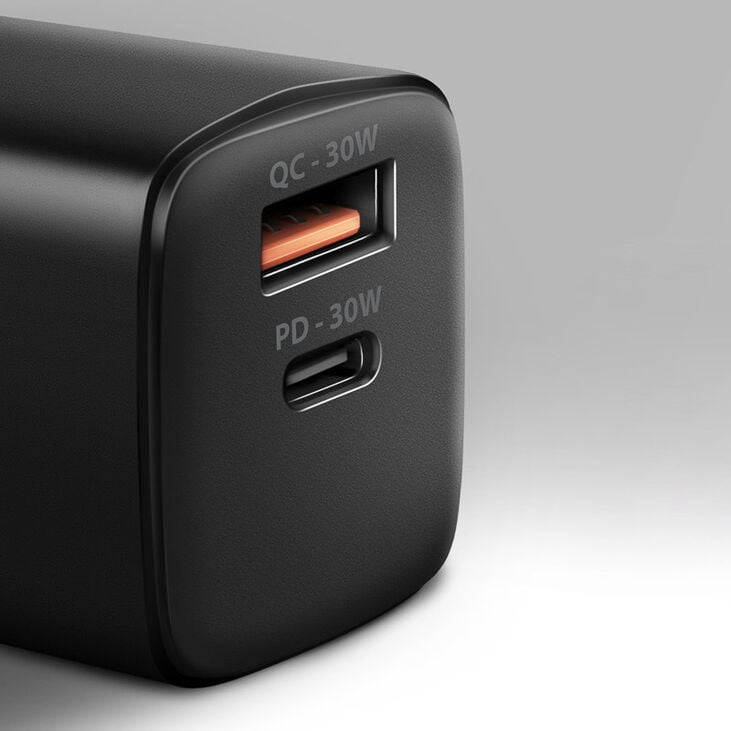 AXAGON ACU-PQ30 Ladegerät QC3.0, 4.0/AFC/FCP/PPS/Apple + PD USB-C, 30W - schwarz image number 1