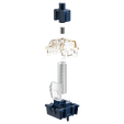 AKKO Astrolink Magnetic Switch, mechanical, 5-pin, linear, MX stem, 36g - 45 pieces, lubed image number null