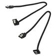 Corsair Premium Sleeved SATA cable angled, black 30cm - 2 pack image number null