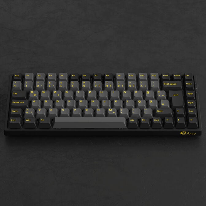 AKKO Black & Gold 3084B Plus Gaming Tastatur, RGB &ndash; Akko V3 Cream Blue Pro Switches, ISO DE, schwarz & gold image number 8
