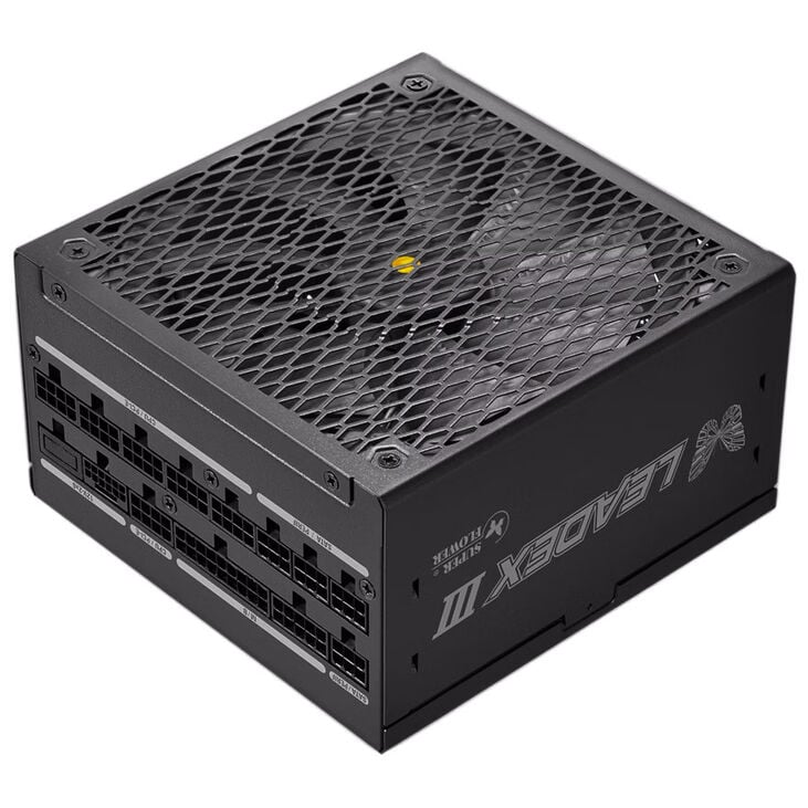 Super Flower LEADEX III GOLD UP 1000W 80 PLUS Gold Power Supply, PCIe 5.1, ATX 3.1 - 1,000 Watt, black image number 2