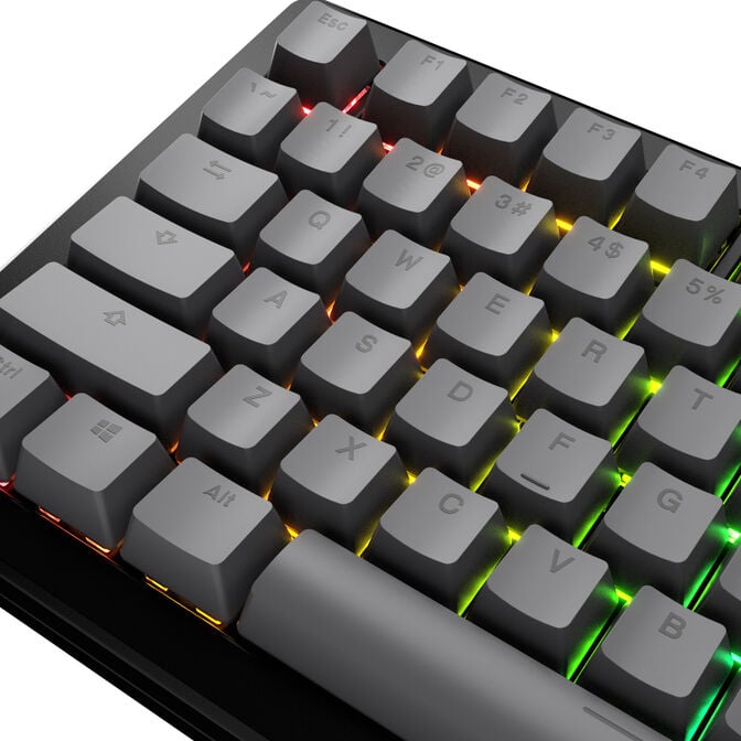 Glorious GPBT Basics Keycaps, ANSI Layout (US), PBT, Doubleshot - Armor Grey image number 3