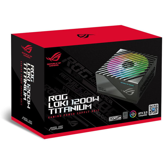 ASUS ROG Loki SFX-L 1200W, 80 PLUS Titanium Netzteil, modular, PCIe 5.0 - 1200 Watt, wei&szlig; image number 9