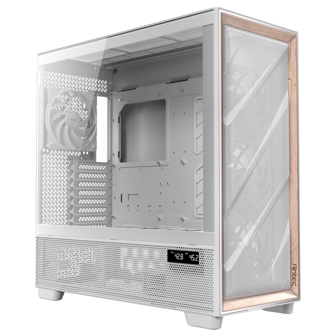 Antec Flux Pro PC Case, full tower, E-ATX, tempered glass &ndash; white image number 1