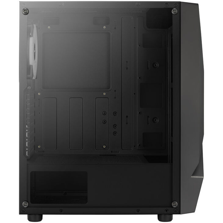 Aerocool Scape-G-BK-v3 Midi-Tower, Tempered Glass, ARGB - schwarz image number 9