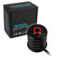 Alphacool Powerbutton with button 19mm red illuminated - Deep Black