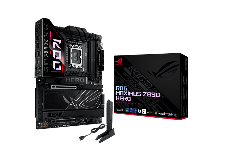 ASUS ROG Maximus Z890 Hero motherboard, socket LGA 1851, Intel Z890, ATX, DDR5 image number 0