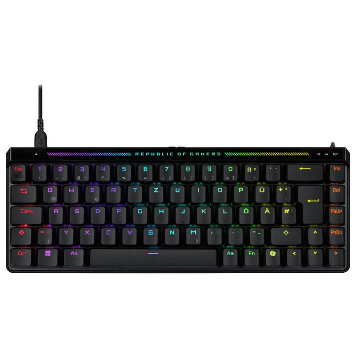 ASUS ROG Falchion Ace HFX Gaming Keyboard, RGB - ROG HFX Magnetic Switches, black image number 1