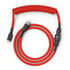 Glorious Coiled Cable Crimson Red, USB-C to USB-A, 1.37m - red/black image number null