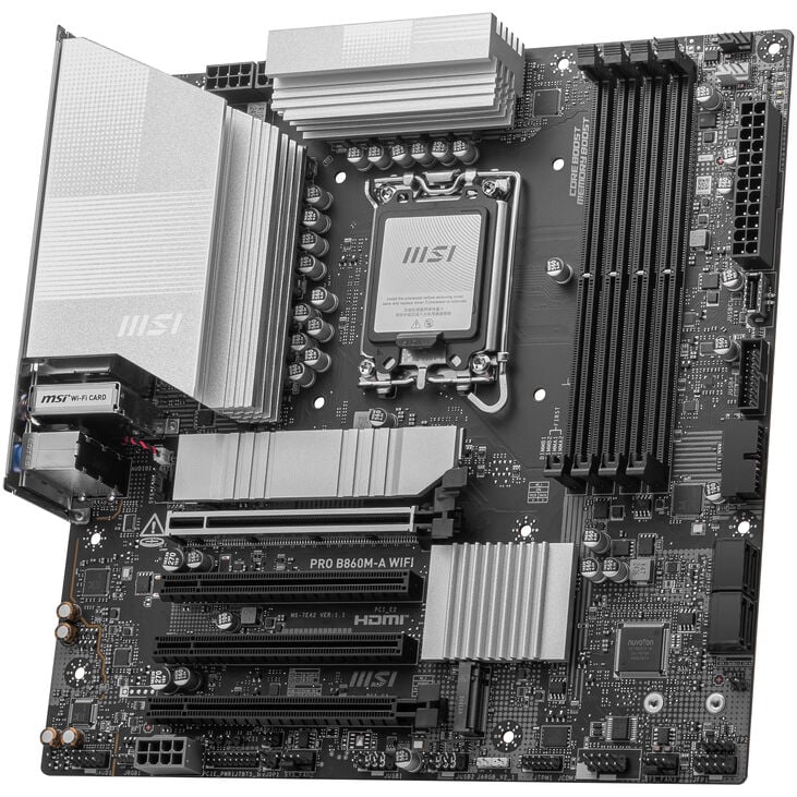 MSI PRO B860M-A WiFi Mainboard, Sockel LGA 1851, Intel B860, mATX, DDR5 image number 5