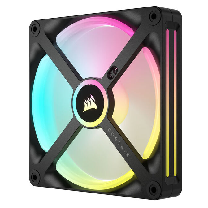 Corsair iCUE LINK QX140 RGB Series, PWM fan, 2-pack including RGB controller - 140mm, black, Star image number 5
