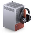 Jonsbo T6 PC Case, Mini-Tower, Mini-ITX, Tempered Glass, Wood &ndash; Silver image number null