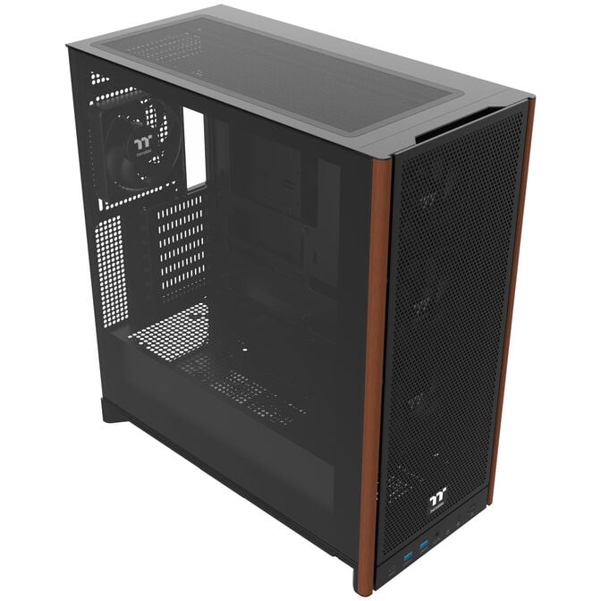 Thermaltake S370 WS PC Case, Mid-Tower, E-ATX, Tempered Glass - black image number 2