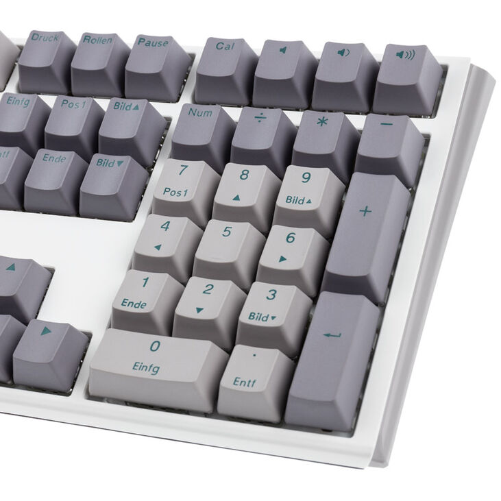 Ducky One 3 Mist Grey Gaming Tastatur, RGB LED - MX-Blue image number 7