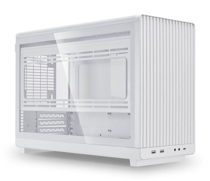Lian Li DAN Cases A3-mATX Left Side Tempered Glass Panel - White image number 1