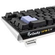 Ducky One 3 Classic Black/White SF Gaming Keyboard, RGB LED - MX-Speed-Silver image number null