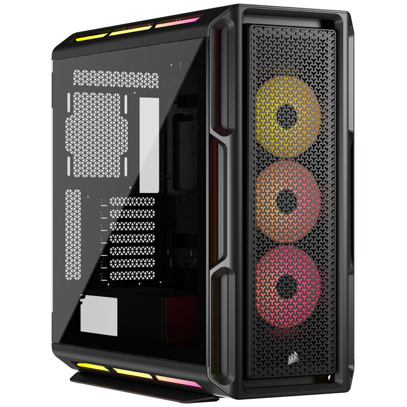 Corsair iCUE LINK 5000T LX PC-Gehäuse, Midi-Tower, E-ATX, RGB, Tempered Glass - schwarz