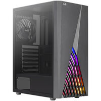 Aerocool Delta-A-BK-v1 Midi-Tower, Acrylglas - schwarz