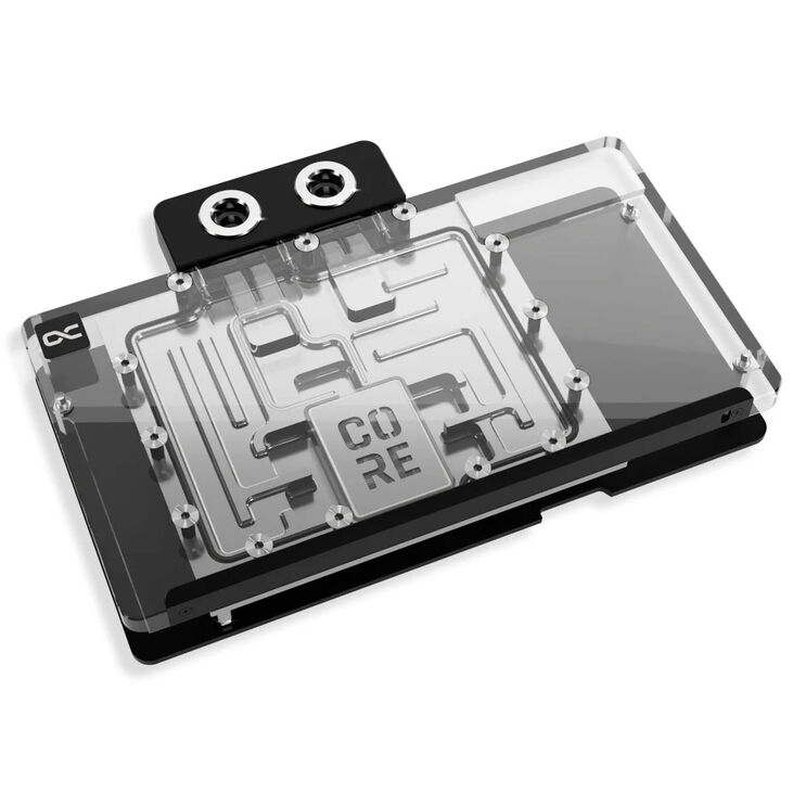 Alphacool Core RX 9070 Red Devil GPU water block, ARGB, with backplate - acrylic image number 0