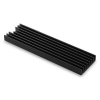 AXAGON CLR-M2L6 passiver M.2-SSD-K&uuml;hlk&ouml;rper - 2280, 6 mm H&ouml;he, Aluminium, schwarz