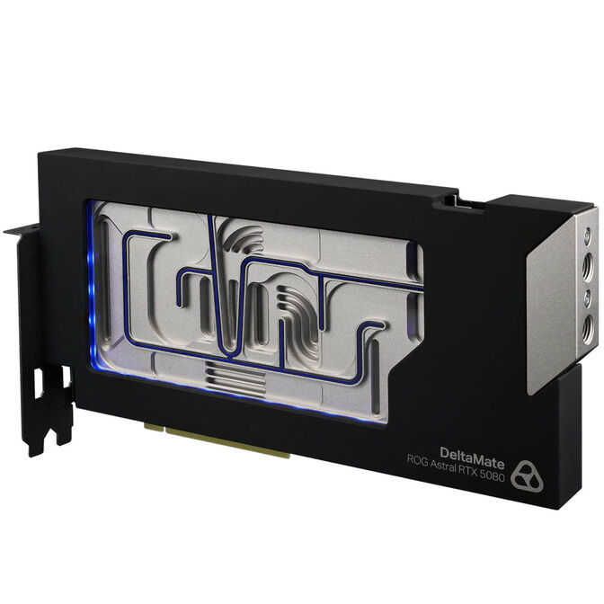 Thermal Grizzly DeltaMate 5080 Astral GPU Water Cooler, ARGB, with Backplate - Acrylic, Black image number 2