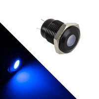 Lamptron Vandalismus-gesicherte LED - blau, schwarze Fassung