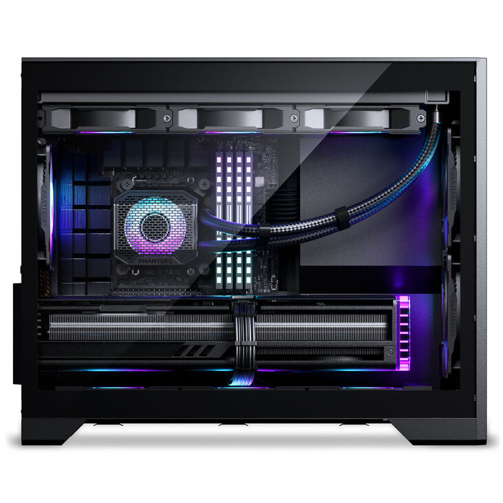Phanteks XT M3 PC Case, Mini Case, mATX, RGB, Tempered Glass - including 3x 120mm Fans, Black image number 8