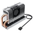 Greygear heatpipe cooler for M.2 NVMe 2280 SSD, PWM fan - 25 mm image number null