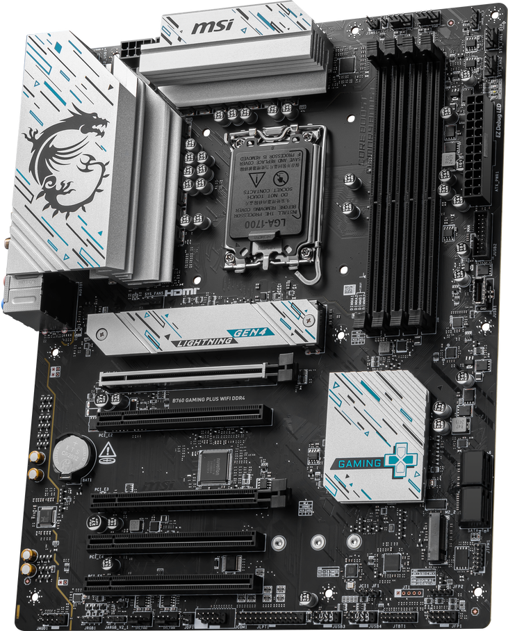MSI B760 Gaming Plus WiFi, Intel B760 Mainboard -   Sockel 1700, DDR4 image number 3