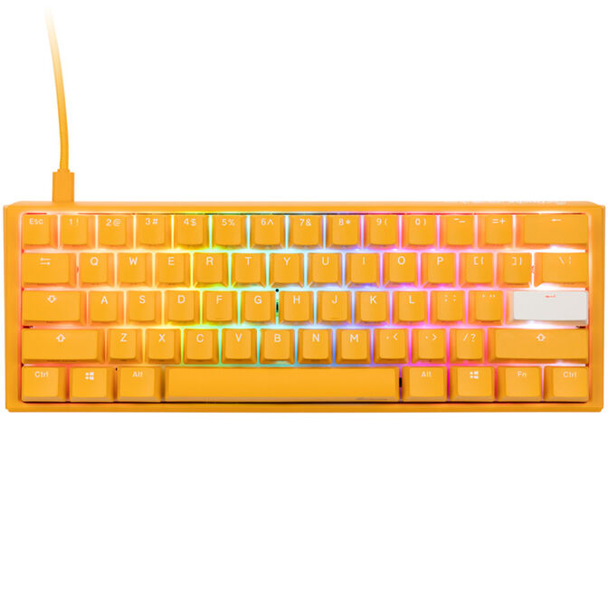 Ducky One 3 Yellow Mini Gaming Tastatur, RGB LED - MX-Speed-Silver (US) image number 1