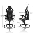noblechairs EPIC Echtleder Gaming Stuhl - schwarz/wei&szlig;/rot image number null