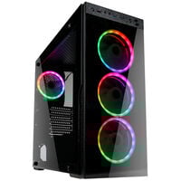 Kolink Horizon RGB Mid Tower, Tempered Glass - Black