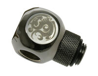 Bitspower Adapter Q-Splitter G1/4 inch Male to 3x G1/4 inch Female - rotatable, glossy black