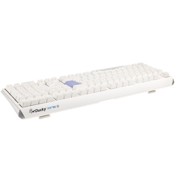 Ducky One 3 Classic Pure White Gaming Tastatur, RGB LED - MX-Blue image number 2