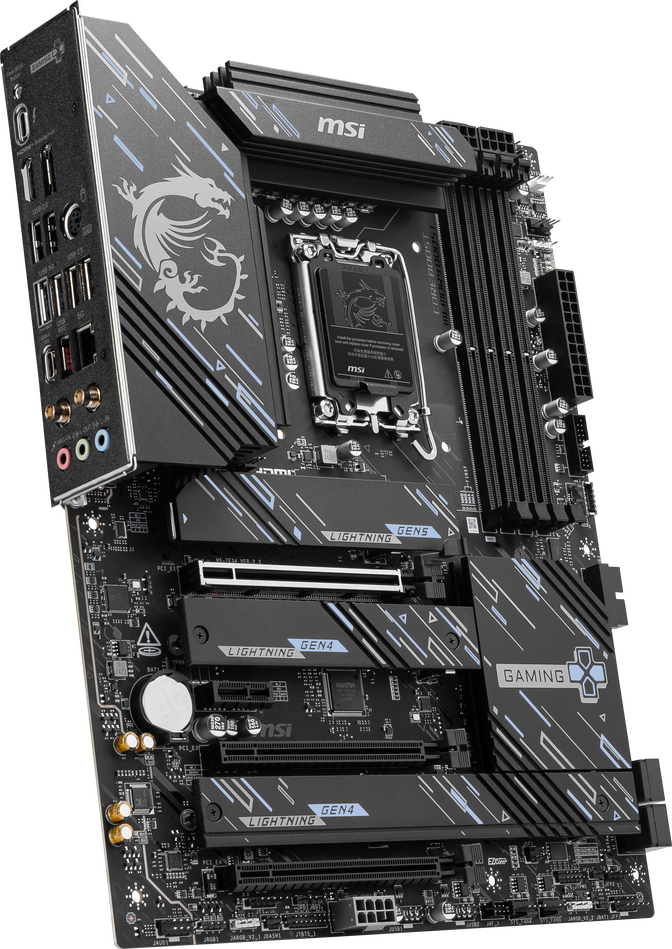 MSI Z890 Gaming Plus WIFI Motherboard, Socket 1851, Intel Z890, ATX, DDR5 image number 1