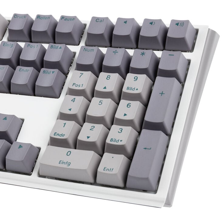 Ducky One 3 Mist Grey Gaming Keyboard, RGB LED - MX-Ergo-Clear image number 7