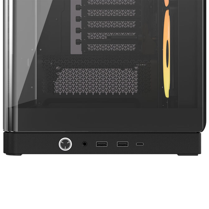 Corsair FRAME 4500X LX-R RGB PC Case, Mid-Tower, E-ATX, Tempered Glass - Black image number 11