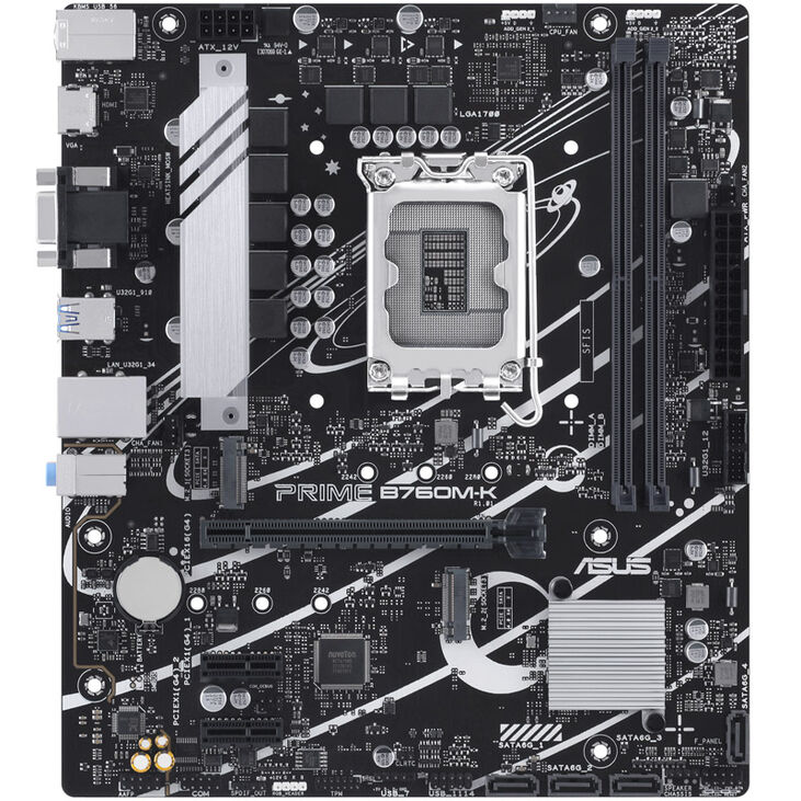 ASUS Prime B760M-K, Intel B760 motherboard, Socket 1700, DDR5 image number 2