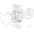 Thermaltake View 600 TG PC-Geh&auml;use, Big-Tower, E-ATX, ARGB, Tempered Glass - wei&szlig; image number null