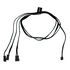 Alphacool Digital RGB LED Y-cable 3-way with JST connector, black - 60cm image number null