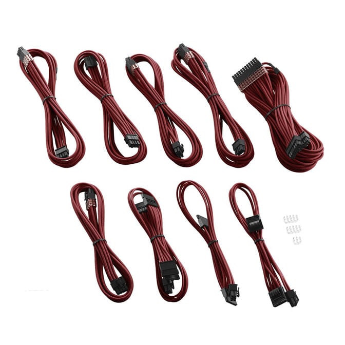 CableMod C-Series PRO ModMesh Cable Kit for Corsair AXi/HXi/RM (Yellow Label) - blood red image number 1