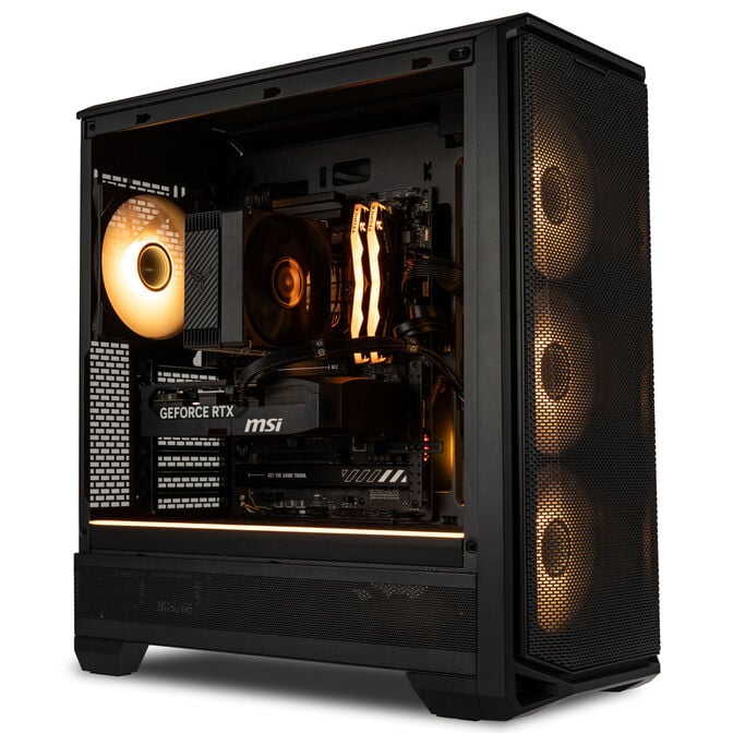 KingForge Gaming-PC Gold, AMD Ryzen 5 7500X3D, RTX 5070, Phanteks Eclipse G400A &ndash; Fertig-PC image number 3