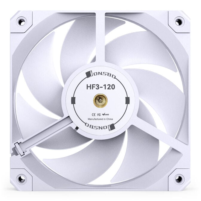 Jonsbo HF3-120 Fan, PWM - 120mm, white image number 5