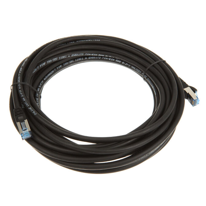 InLine Patch Cable Cat.6A, S/FTP (PiMf), 500MHz, black - 10m image number 1