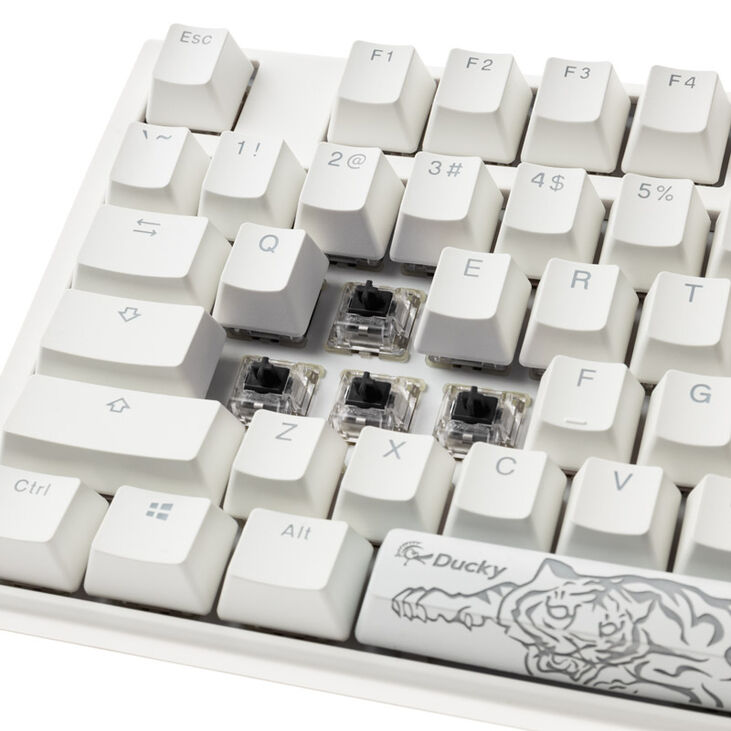Ducky One 3 Classic Pure White TKL Gaming Tastatur, RGB LED - MX-Black (US) image number 4