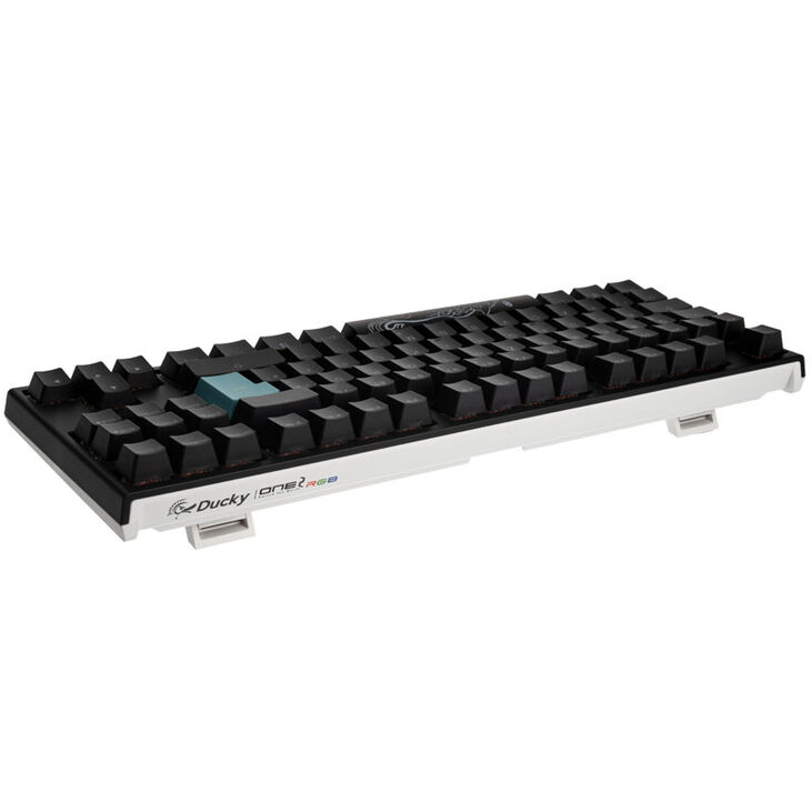 Ducky One 2 TKL PBT Gaming Tastatur, MX-Blue, RGB LED - schwarz image number 2