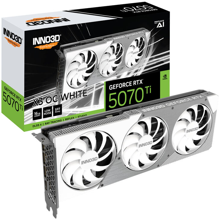INNO3D GeForce RTX 5070 Ti X3 OC White, 16384 MB GDDR7 image number 0
