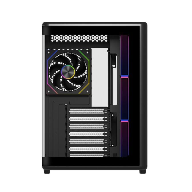 Cooler Master Elite 600 PC Case, Mid Tower, ATX, Tempered Glass - including 4x Fans, Black image number 2