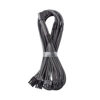 CableMod C-Series Pro Anschlusskabel - Variante A, 90°, 16-Pin zu 4x 8-Pin PCIe, carbon