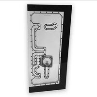 Stealkey Customs Phanteks NV7 x Stealkey Distroplate, RGB - weiß